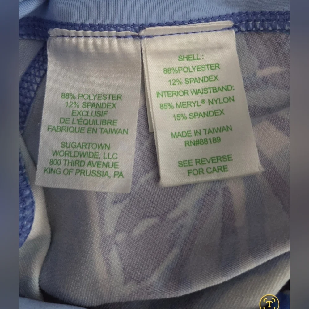 Lilly Pulitzer Blue Floral High-Rise Leggings - Picture 11 of 11